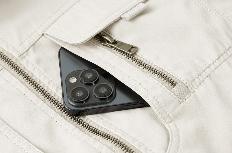 UrbanStoff | Wende-Weste aus Baumwolle mit Taschen