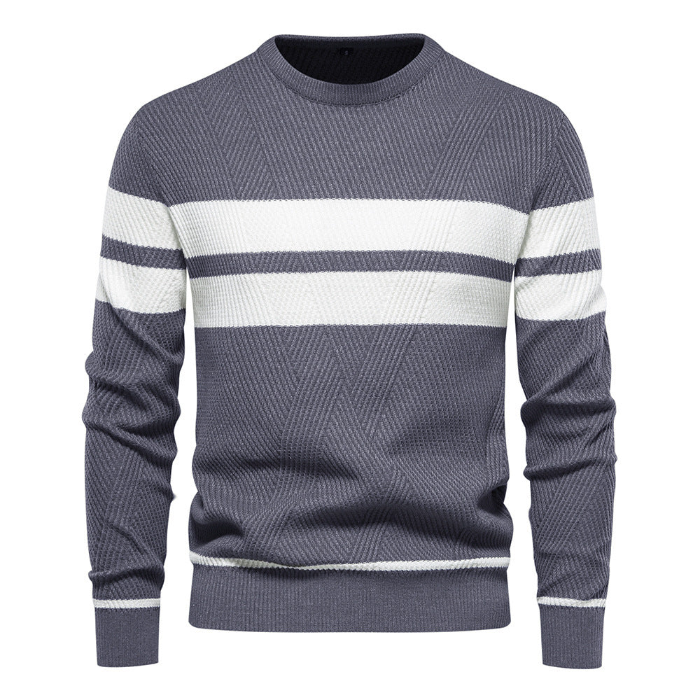 Herren Streifenpullover