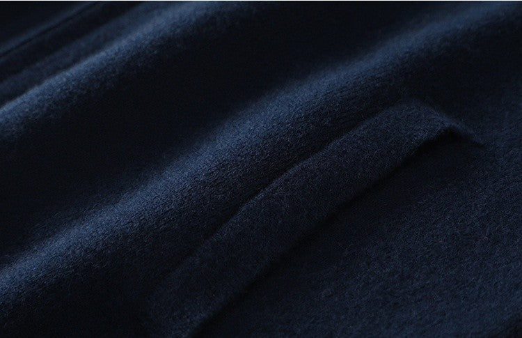 UrbanStoff | Kaschmir Strickmantel mit Reißverschluss