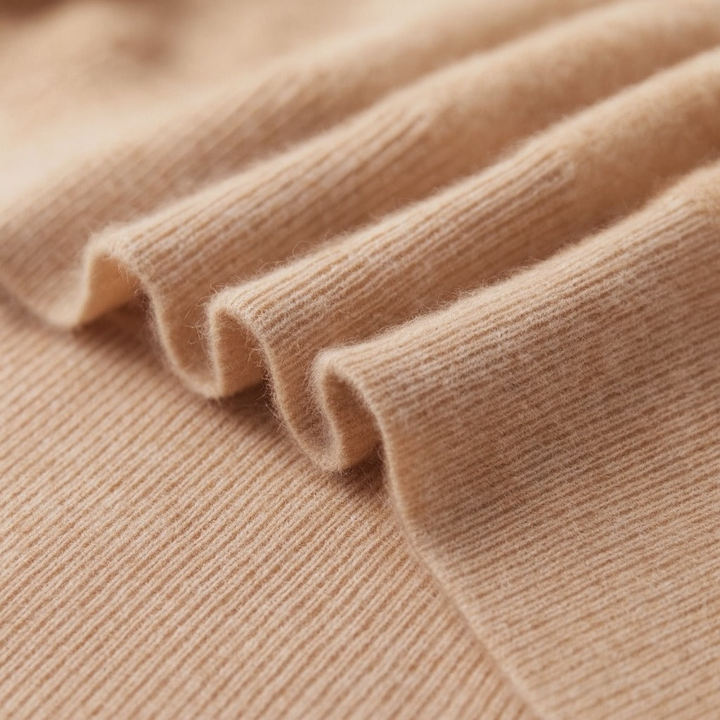 Strickpolo mit Reißverschluss