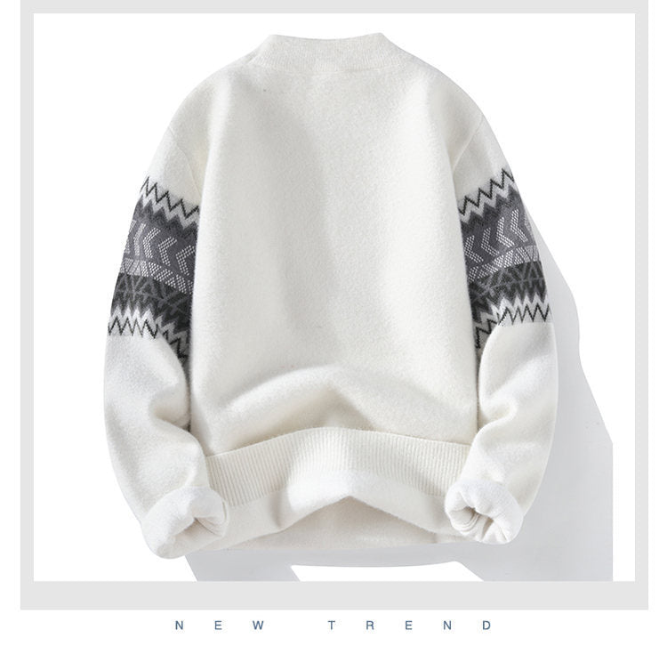 Herren Halber Rollkragen Kaschmirpullover