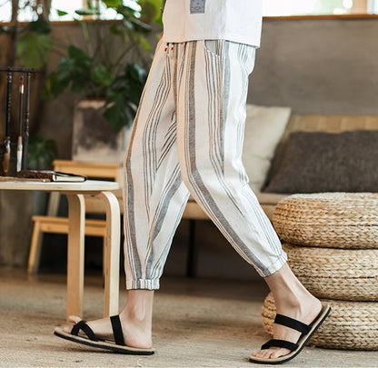 UrbanStoff | Baumwolle-Leinen Oversize Hose