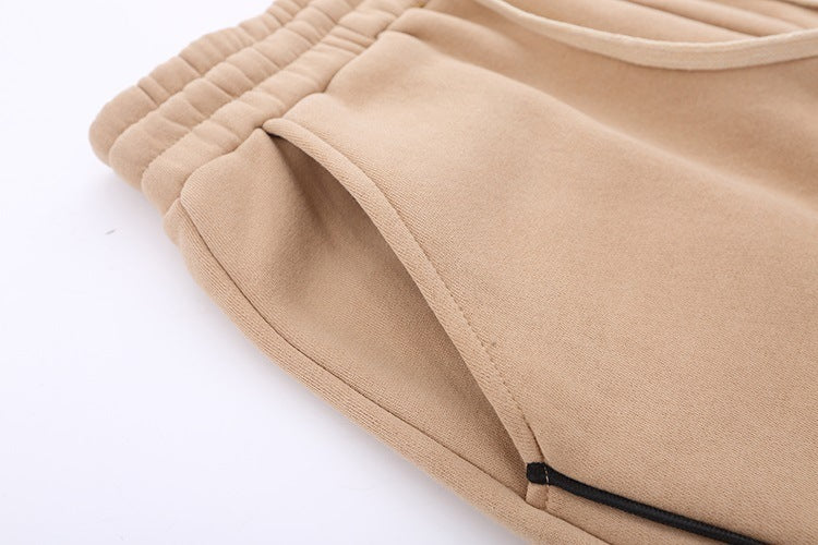 UrbanStoff | Warme Strickhose mit Samt