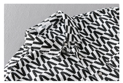 UrbanStoff | Bedrucktes Freizeit Hemd Langarm