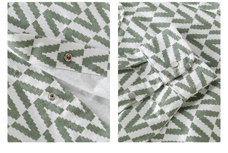 UrbanStoff | Bedrucktes Freizeit Hemd Langarm