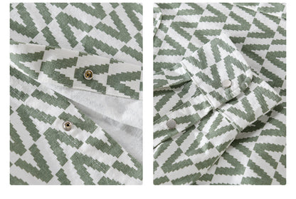UrbanStoff | Bedrucktes Freizeit Hemd Langarm