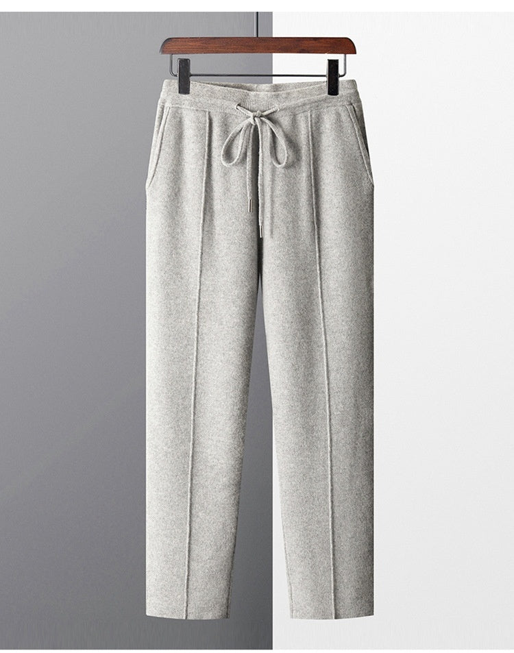 UrbanStoff | Herren Wollhose mit Geradem Bein