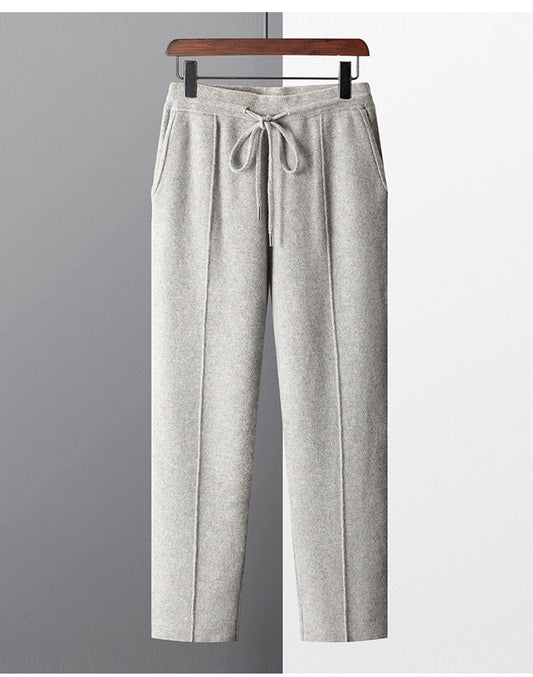 UrbanStoff | Herren Wollhose mit Geradem Bein