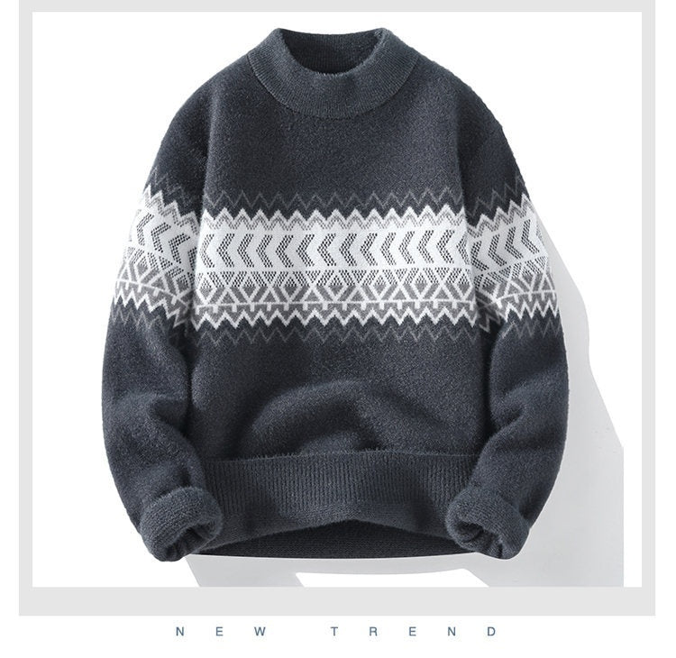 Herren Halber Rollkragen Kaschmirpullover