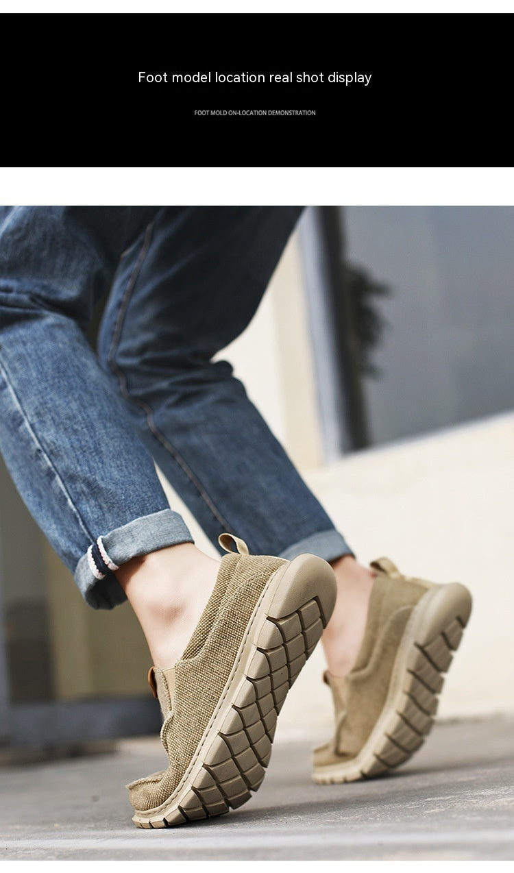 Herren Übergröße Canvas Slipper