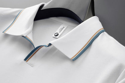 Maulbeerseide Kurzarm-Poloshirt