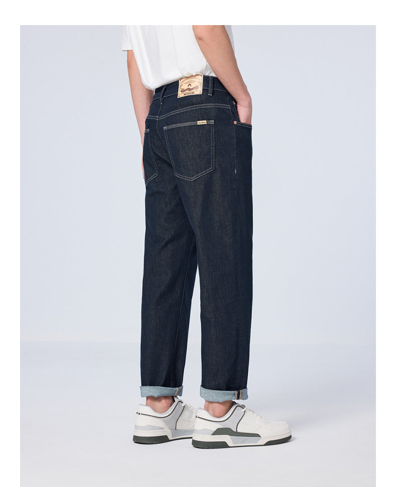 UrbanStoff | Lockere Straight Cropped-Jeans