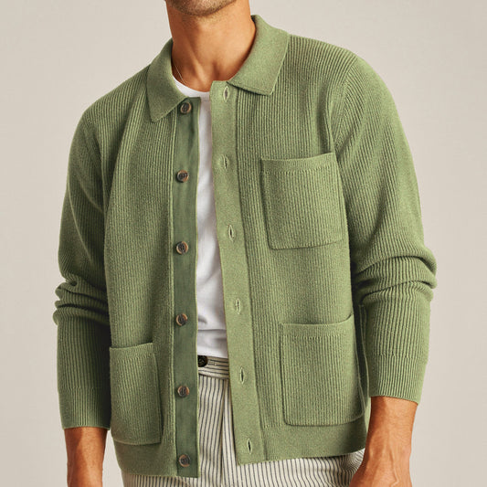 Trickjacke mit Hemdkragen