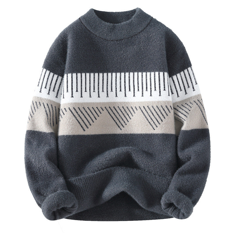 Herren Halber Rollkragen Kaschmirpullover