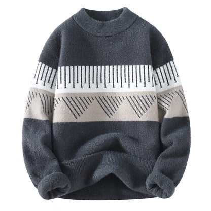Herren Halber Rollkragen Kaschmirpullover