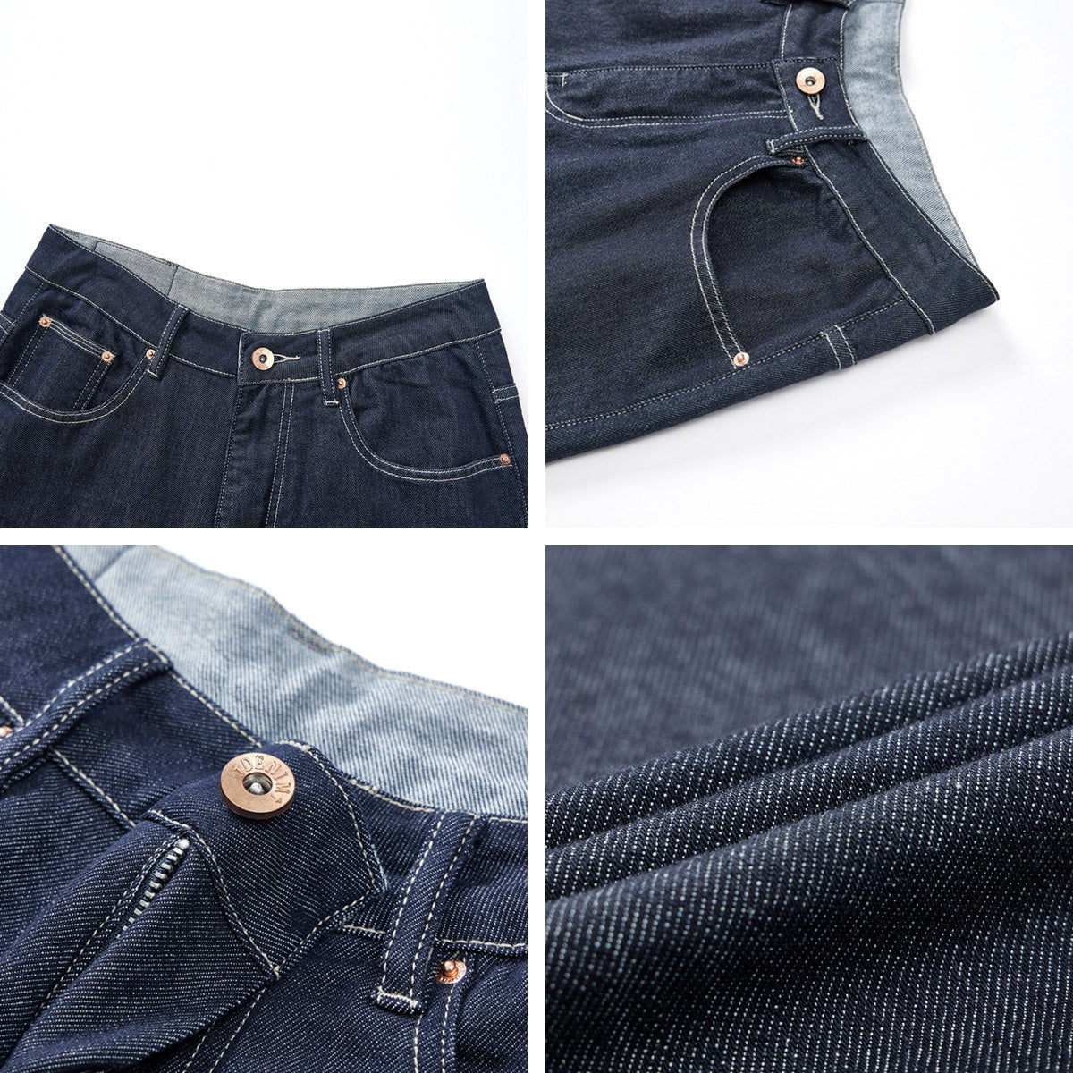 UrbanStoff | Lockere Straight Cropped-Jeans