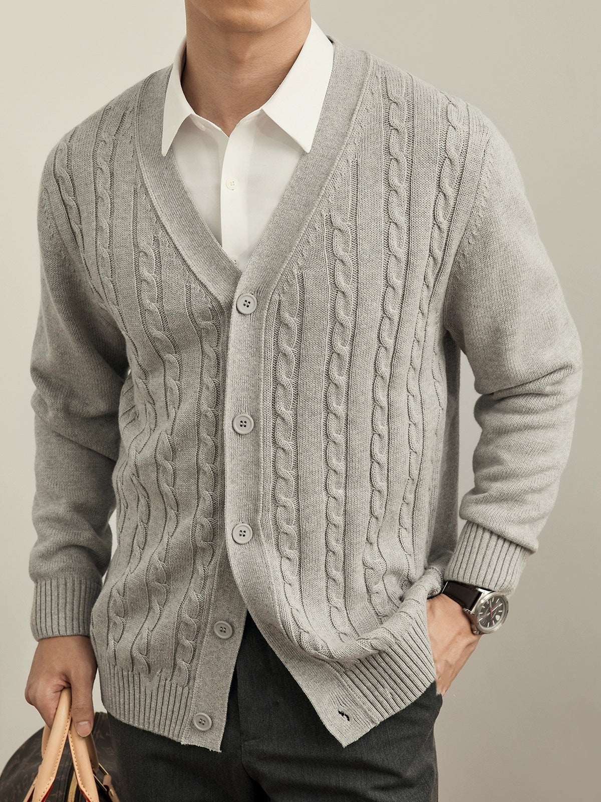 UrbanStoff | Strick Cardigan Pullover