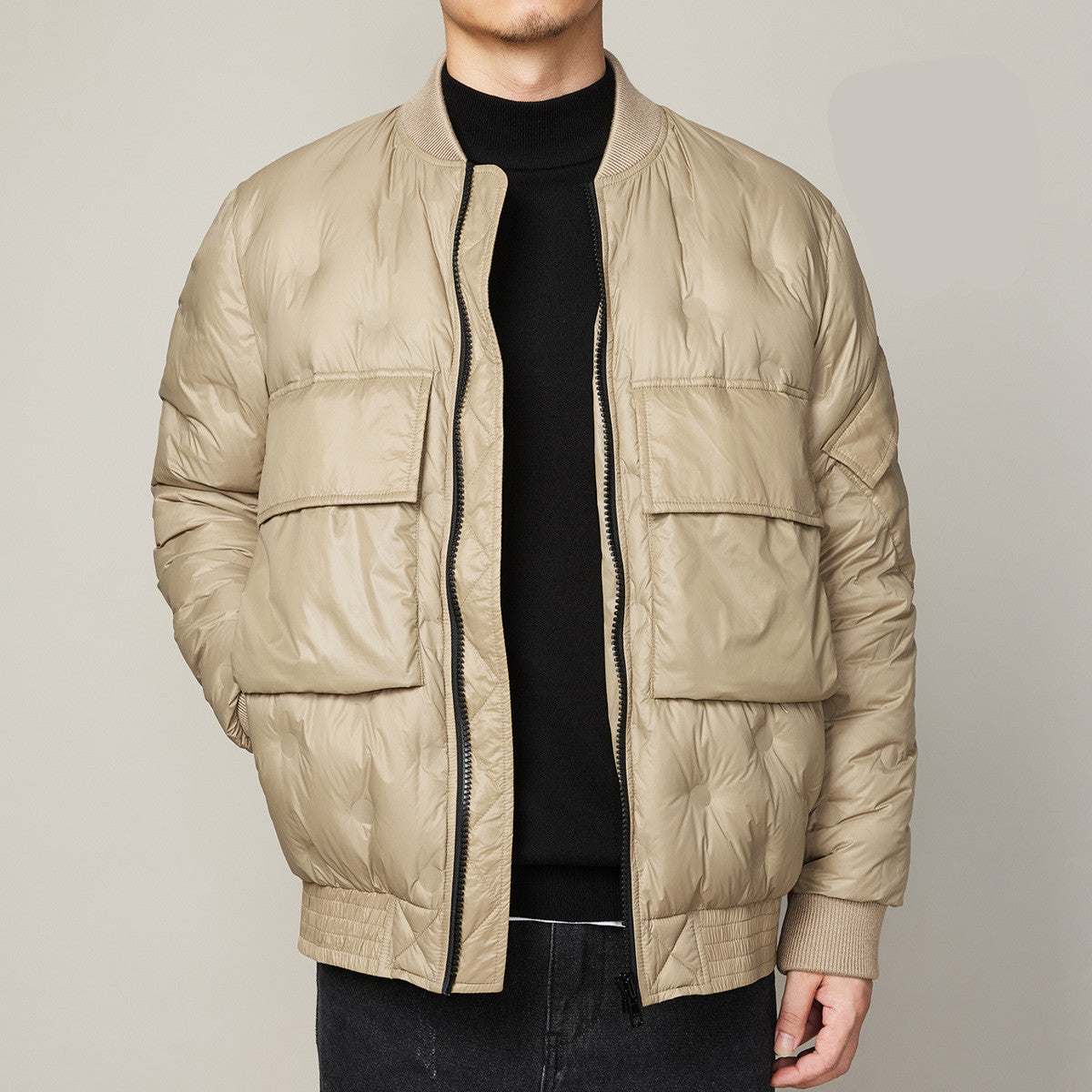 UrbanStoff | Leichte Daunen Baseballjacke