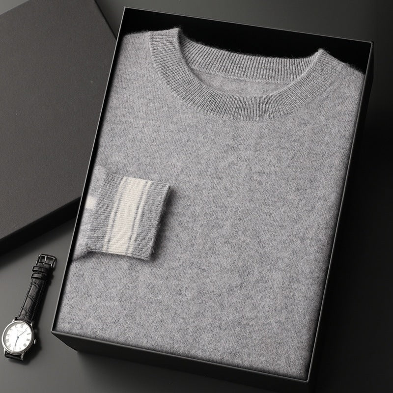 UrbanStoff | Herren Kaschmir Trainingsanzug – Rundhals