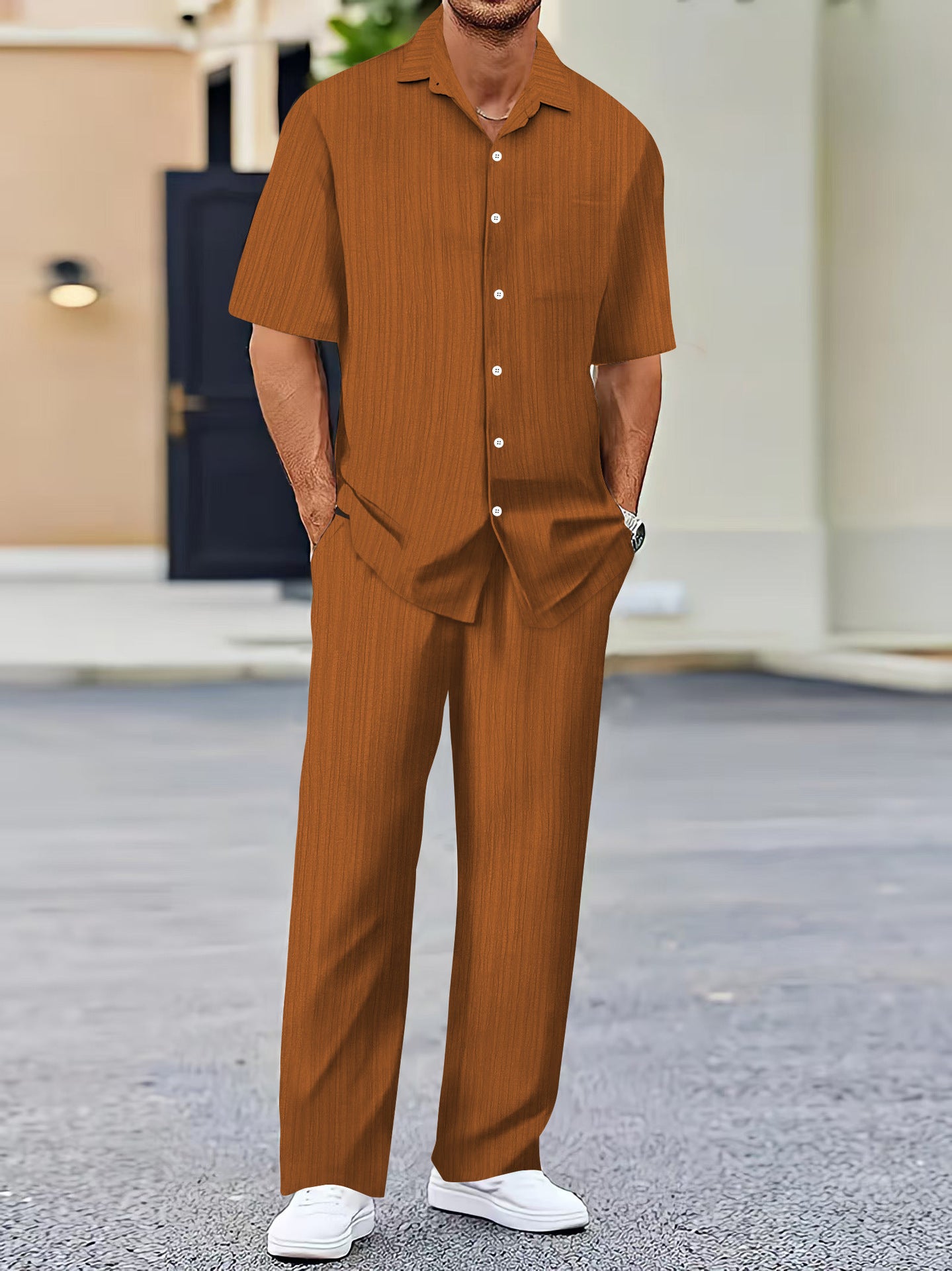 Lässige Shirt-Sets mit lockerer Passform