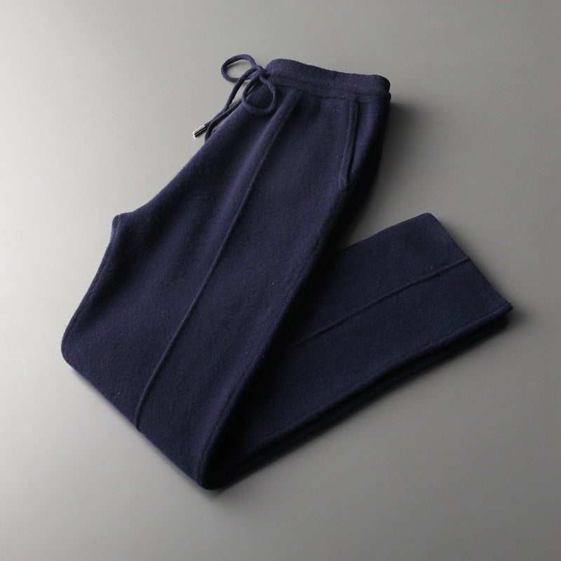 UrbanStoff | Herren Wollhose mit Geradem Bein