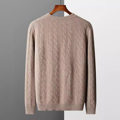 Klassischer Kaschmir Rundhals Pullover