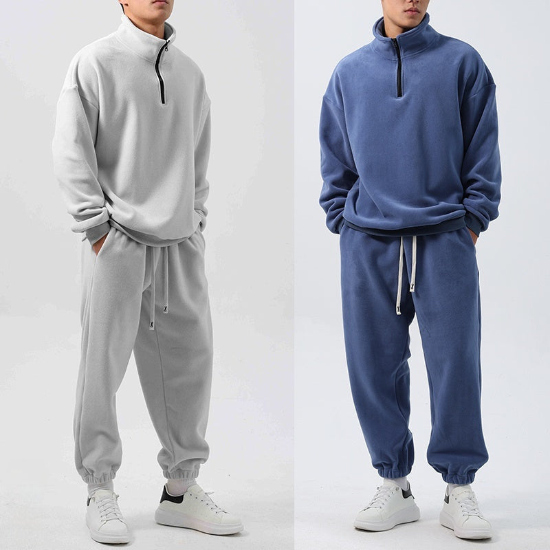 Locker Geschnittener Fleece-Trainingsanzug