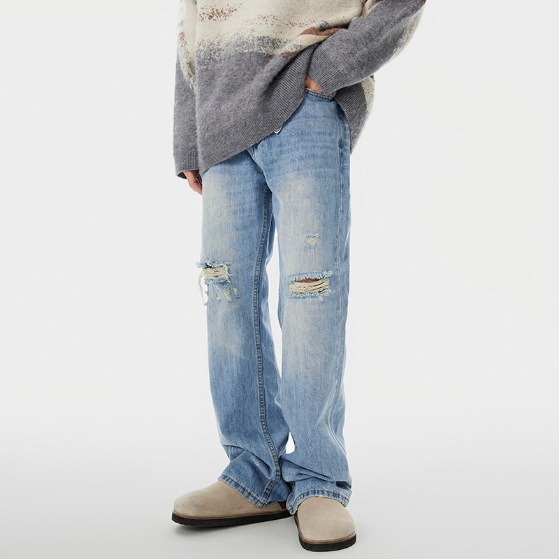 UrbanStoff | Ripped Wide-Leg Jeans