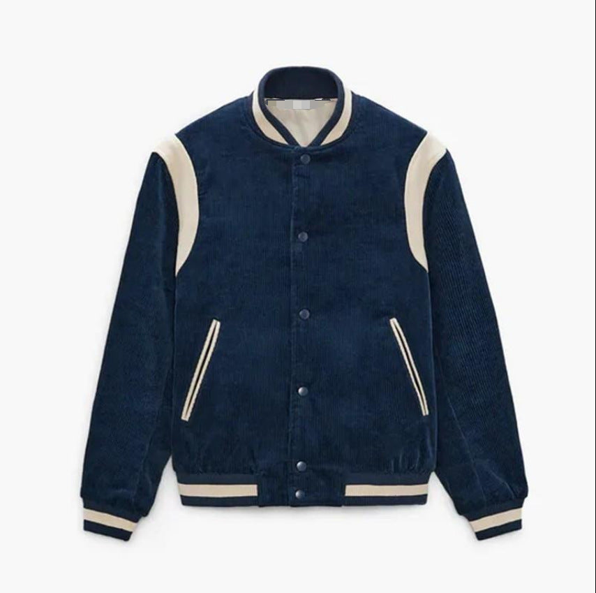 Cordjacke im Baseball-Stil
