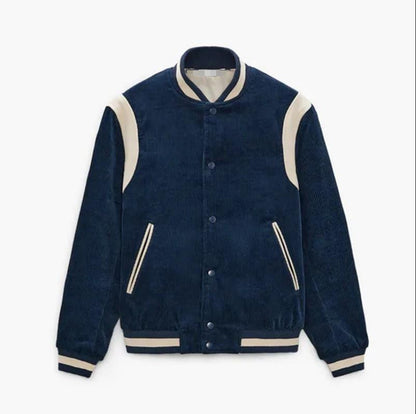 Cordjacke im Baseball-Stil