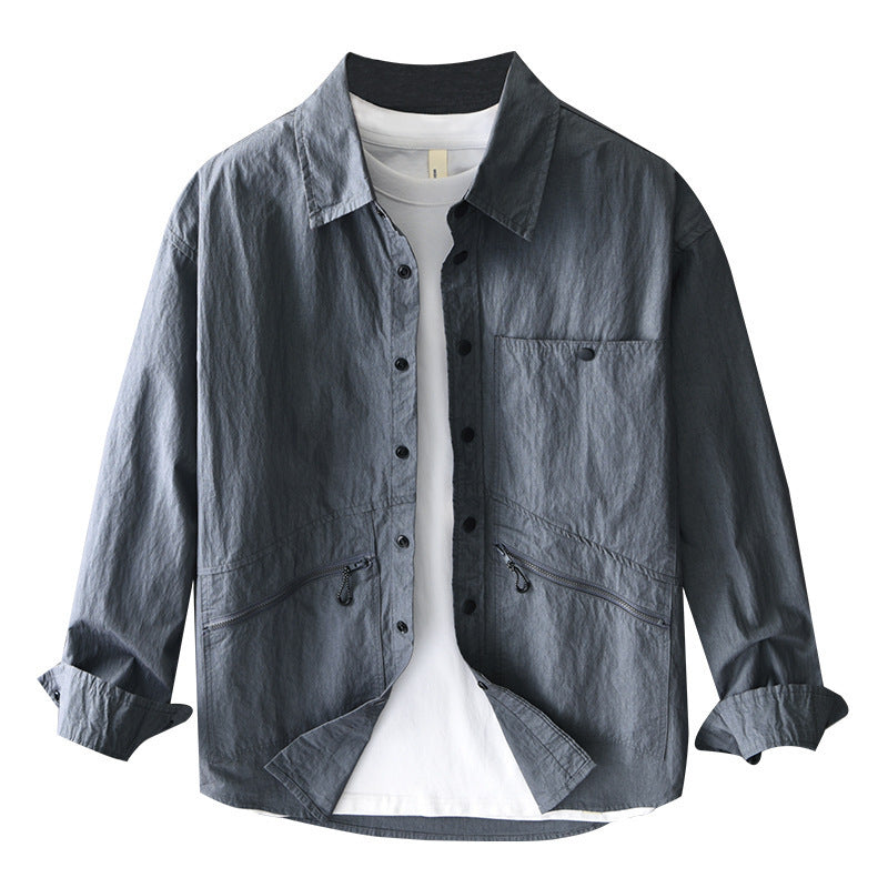 UrbanStoff | Baumwoll Casual Langarmhemd