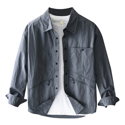 UrbanStoff | Baumwoll Casual Langarmhemd