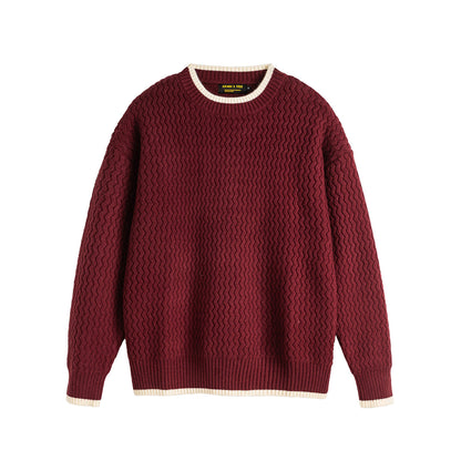 Herren Strickpullover Rundhals