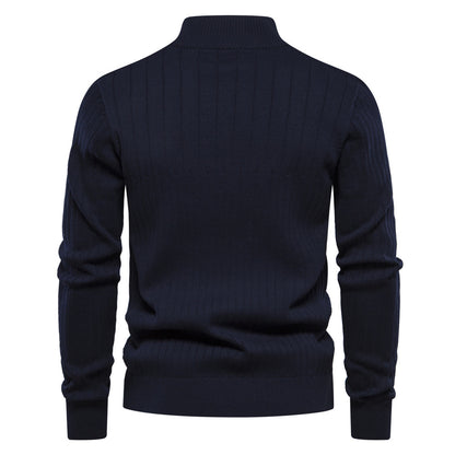 Slim Fit Halbzip-Pullover für Herren