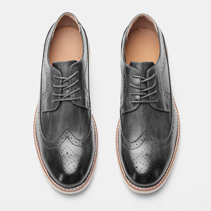 Klassische Leder Brogue Sneaker – Leicht & Bequem