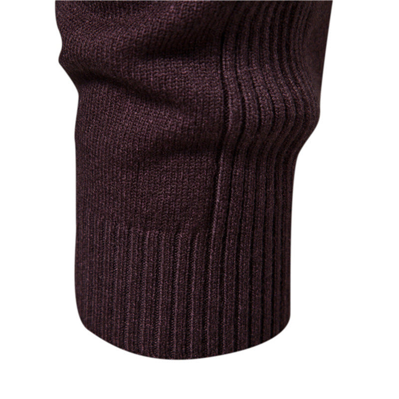 UrbanStoff | Herren Woll Rollkragenpullover – Schlanke Passform