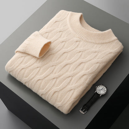 Herren Strickpullover mit Halber Rollkragen