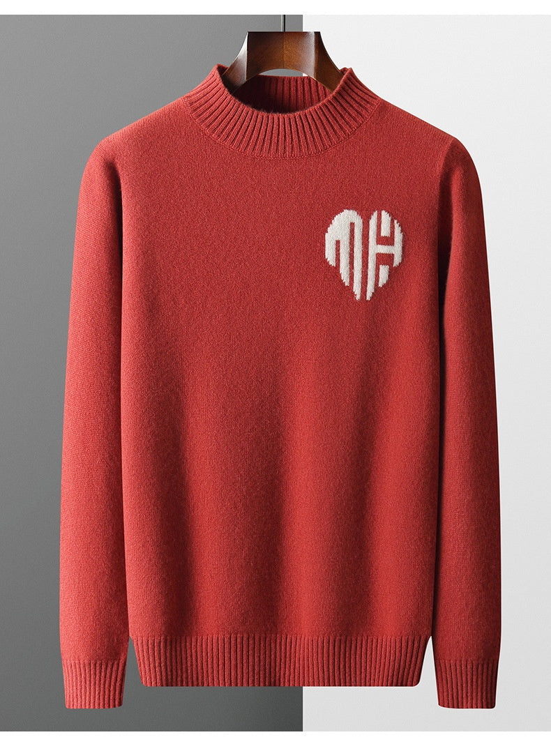 UrbanStoff | Herren Wollpullover Rundhals