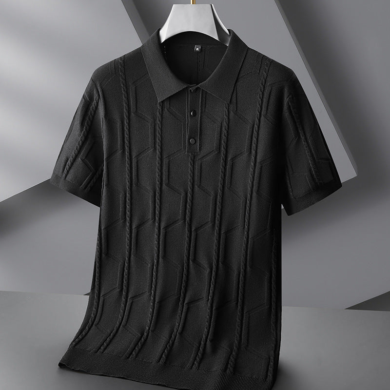UrbanStoff | Jacquard Strickpolo