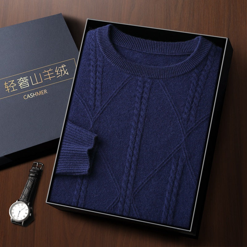 UrbanStoff | Kaschmirpullover mit Rautenmuster