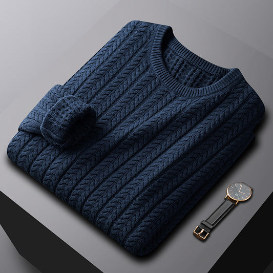 Herren Baumwollpullover Gefüttert Warm