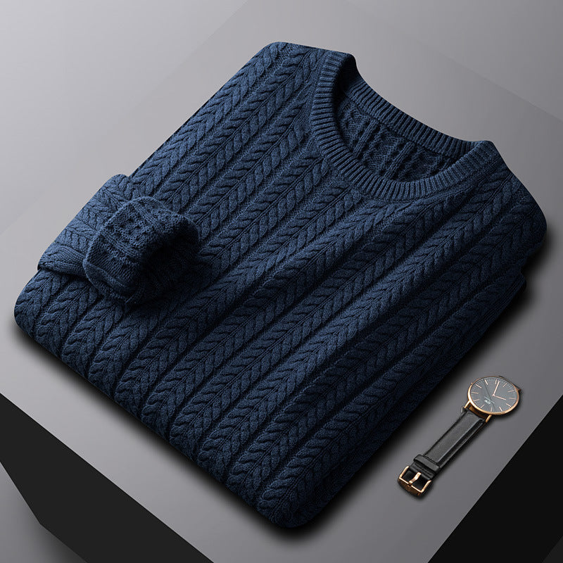 Herren Baumwollpullover Gefüttert Warm