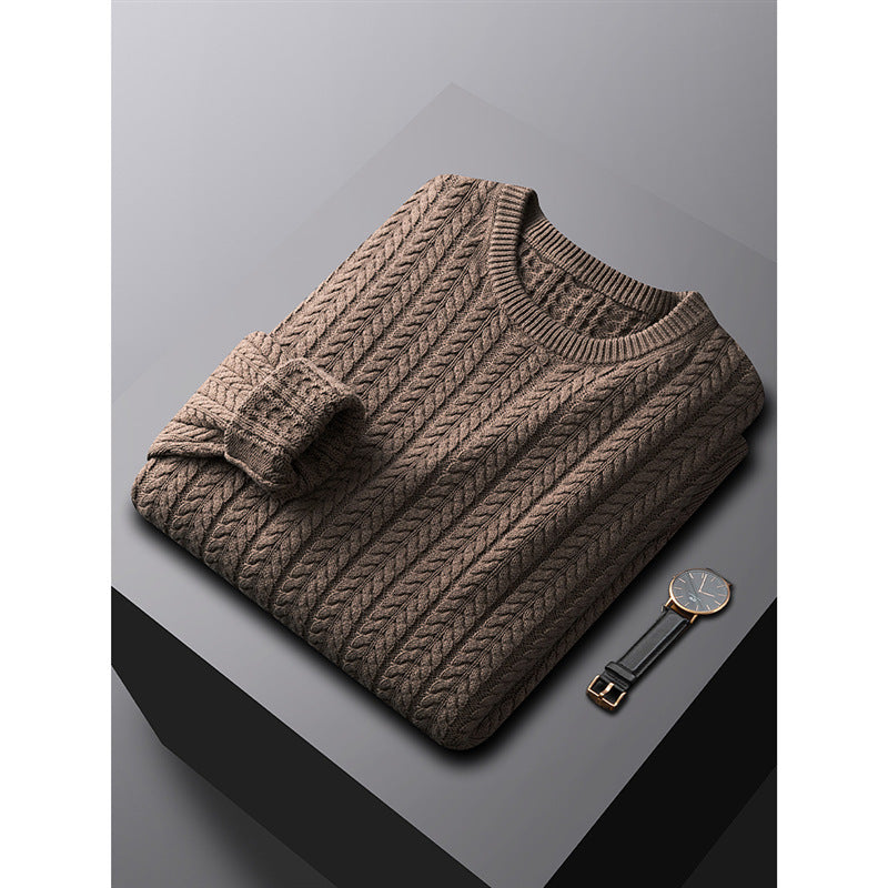 Herren Baumwollpullover Gefüttert Warm