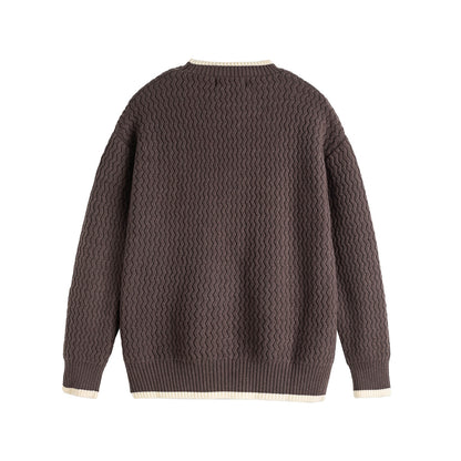 Herren Strickpullover Rundhals