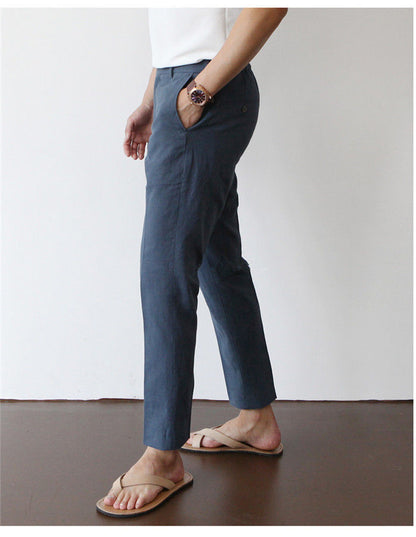 Leinen-Baumwoll Freizeit-Hose
