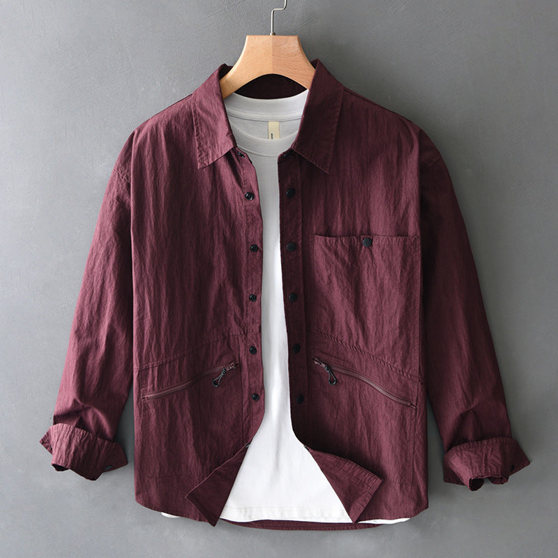 UrbanStoff | Baumwoll Casual Langarmhemd