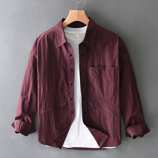UrbanStoff | Baumwoll Casual Langarmhemd