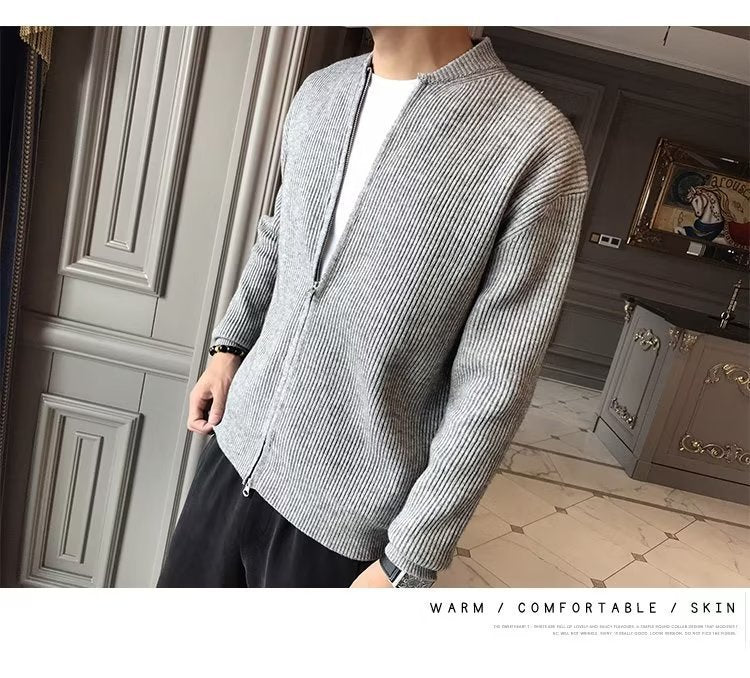 Herren Strick-Cardigan mit Slim Fit