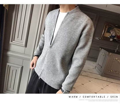 Herren Strick-Cardigan mit Slim Fit