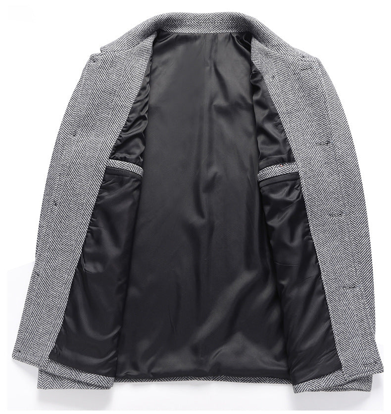 Herren Wollmantel Winter